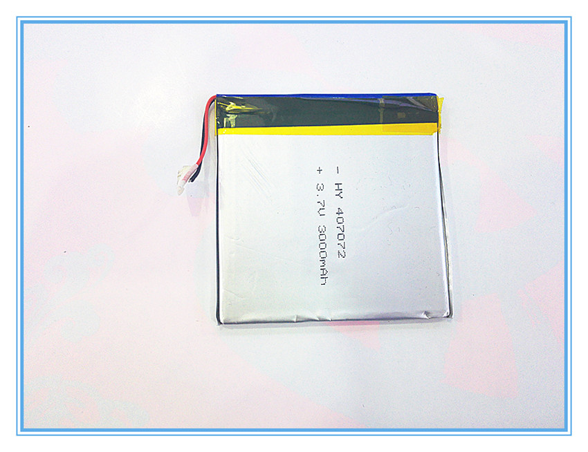 407072, Pl 3000ms\Ah 3.7 V Lithium Battery